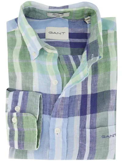 Gant Gant overhemd groen regular fit