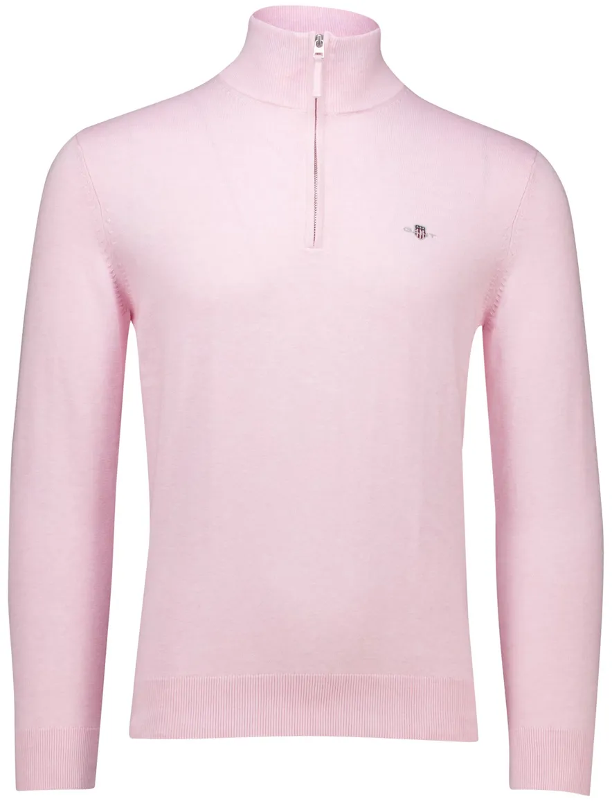 Gant half zip trui roze