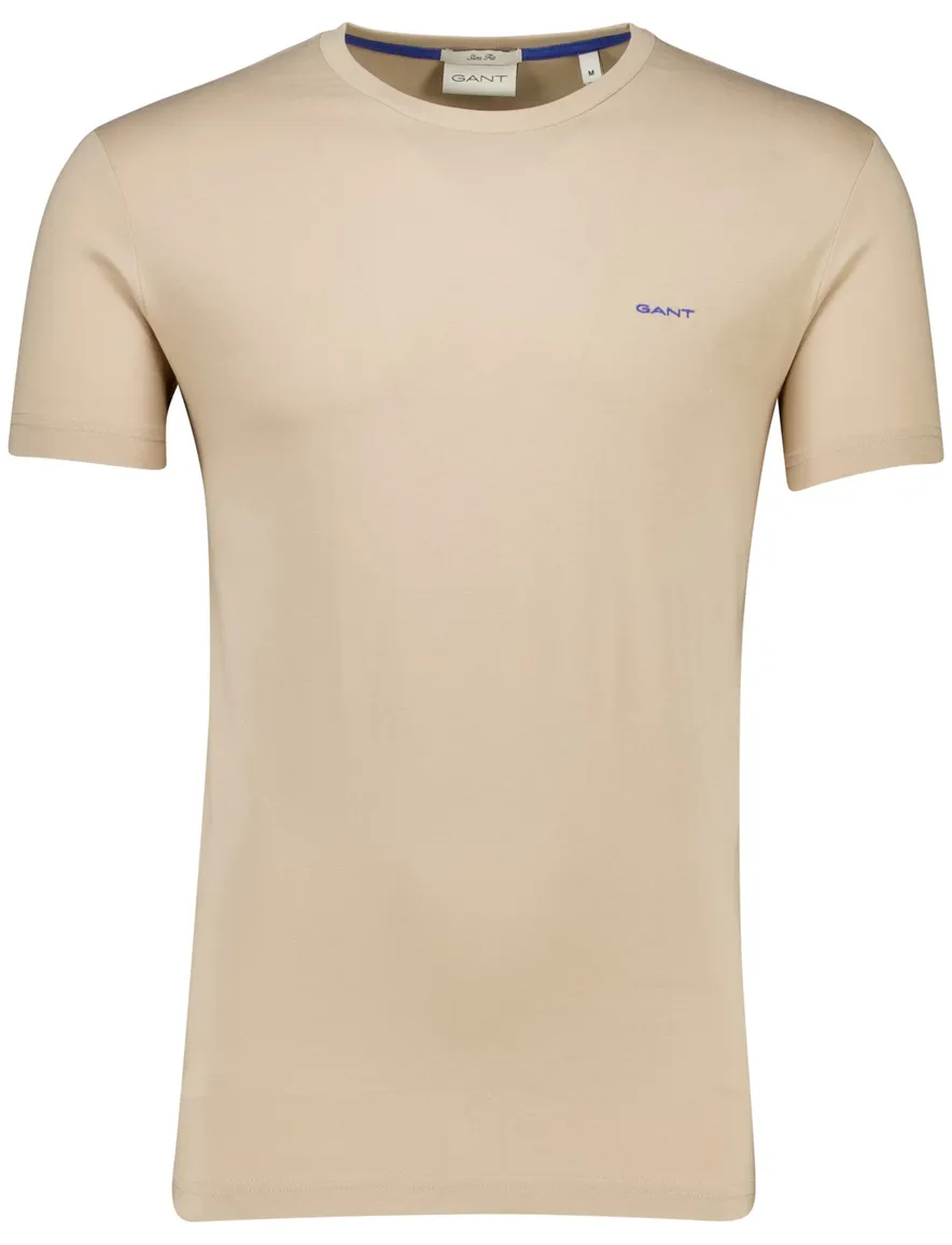 Gant t-shirt beige slim fit