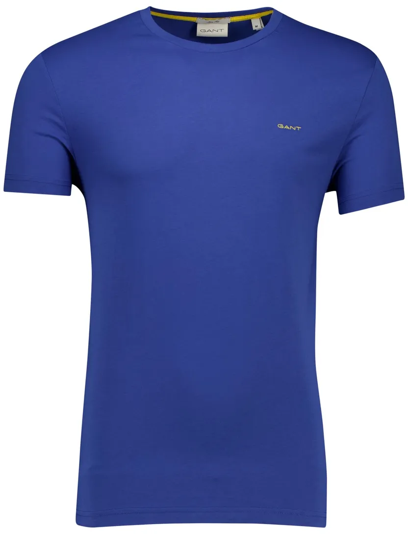 Gant T-shirt blauw katoen
