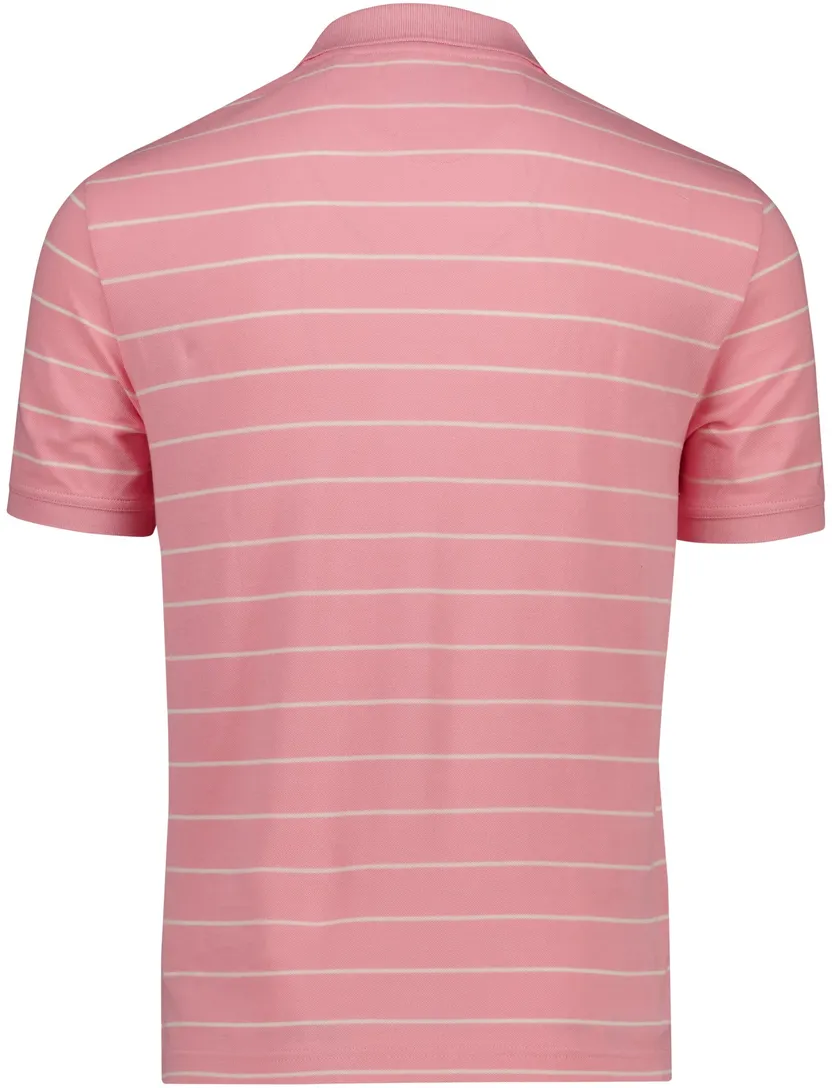 Polo Gant roze en creme gestreept katoen 2 knoops