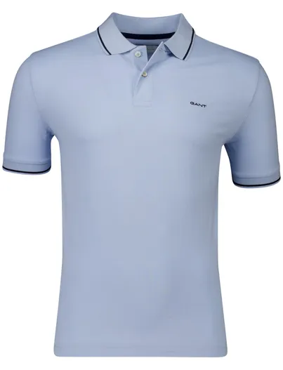 Gant Gant polo-shirt lichtblauw