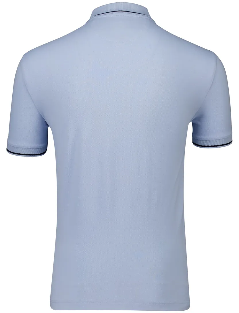katoenen Gant poloshirt lichtblauw effen normale fit