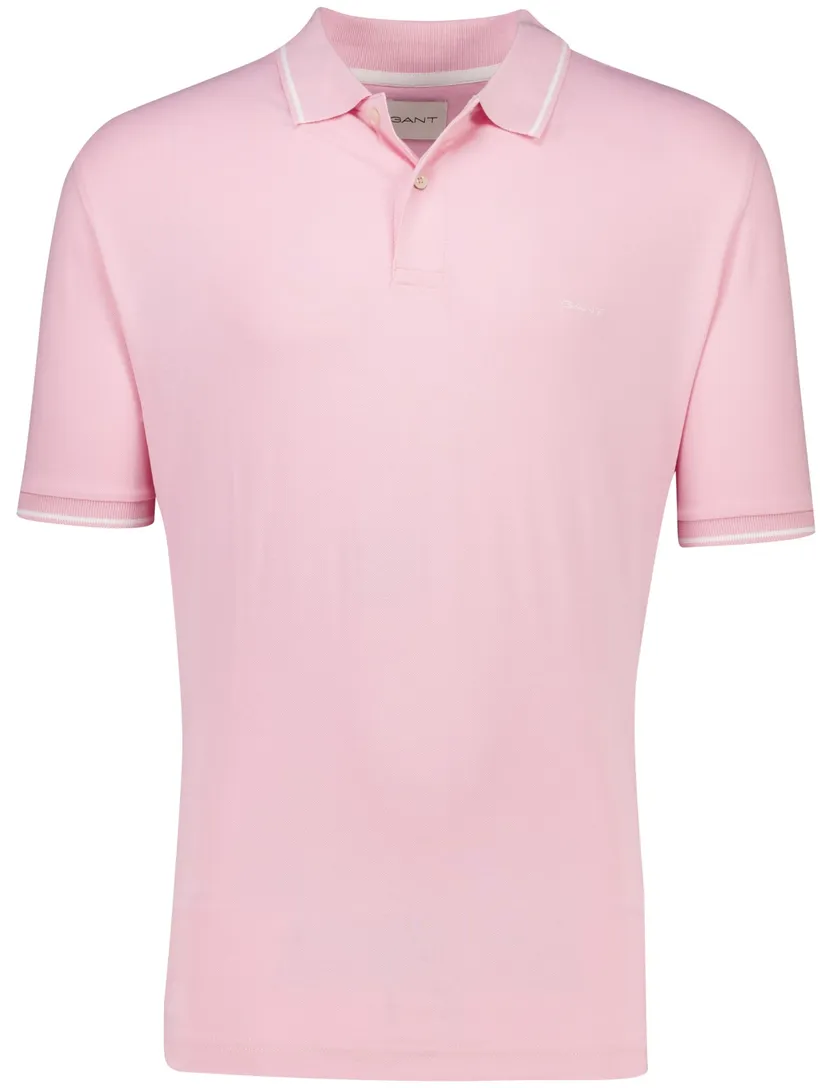 Gant Tipping polo roze pique