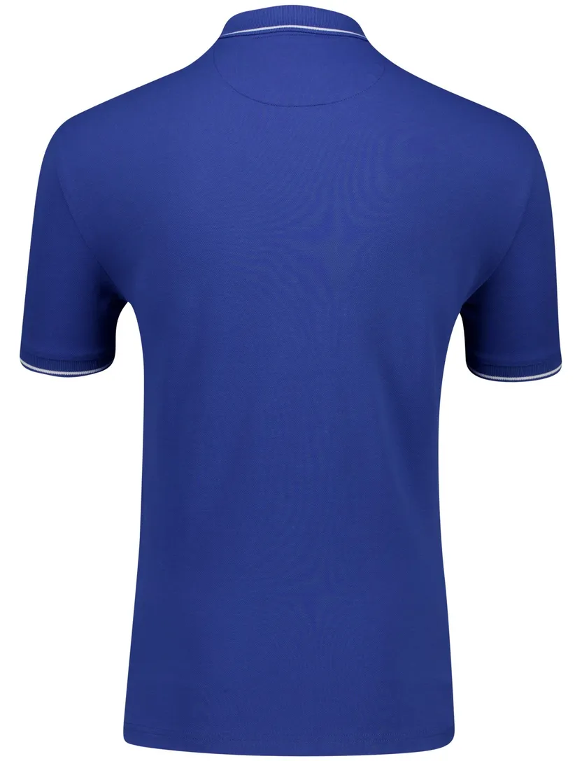 Polo Gant blauw korte mouw normale fit katoen