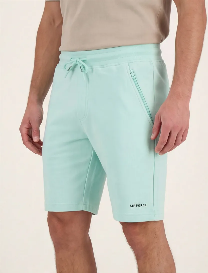 Airforce bermuda turquoise effen