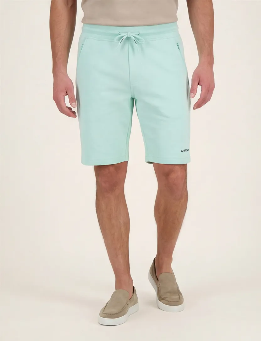 Airforce bermuda turquoise effen