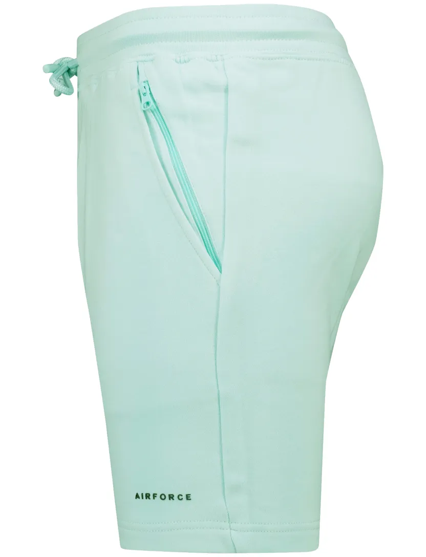 Airforce bermuda turquoise effen
