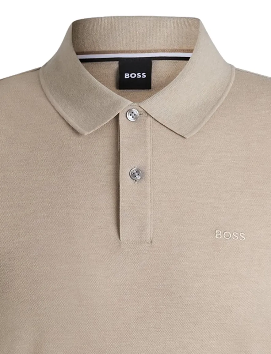 poloshirt korte mouw beige Hugo Boss Pallas