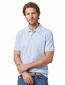 BOSS Black poloshirt lichtblauw v-hals