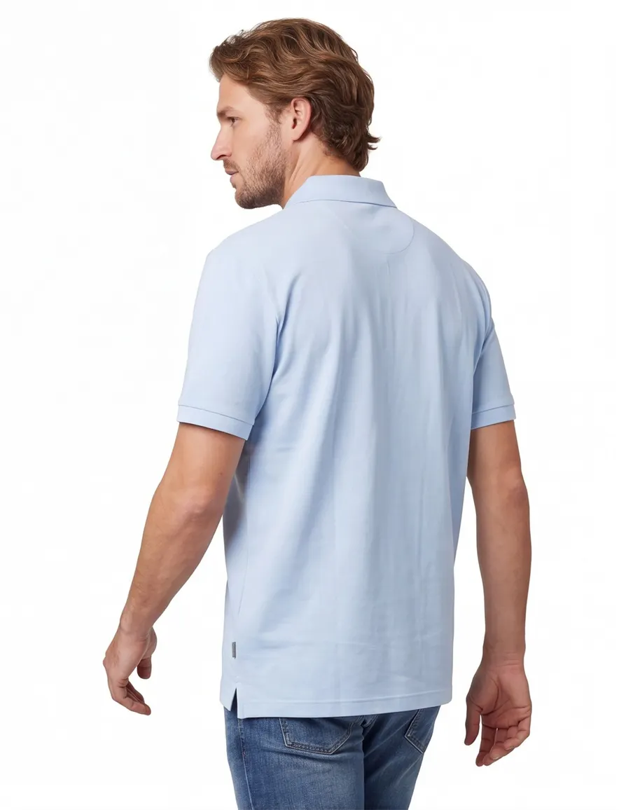 Poloshirt BOSS lichtblauw Light/Pastel Blue