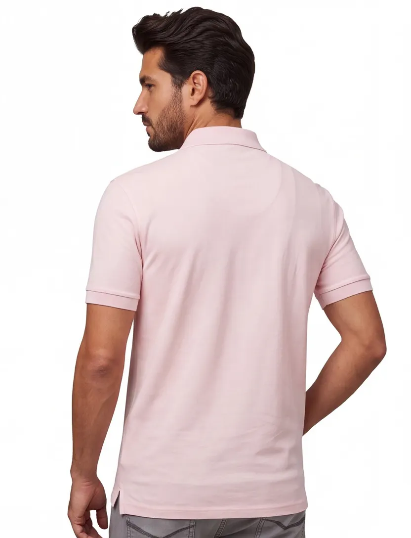Boss Black Pallas polo roze normale fit