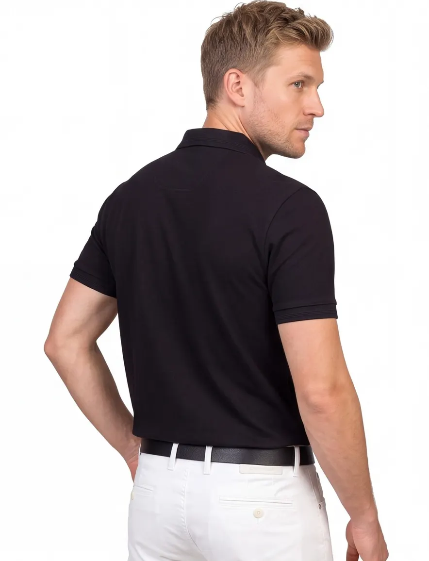 Hugo Boss Polo Paddy zwart regular fit