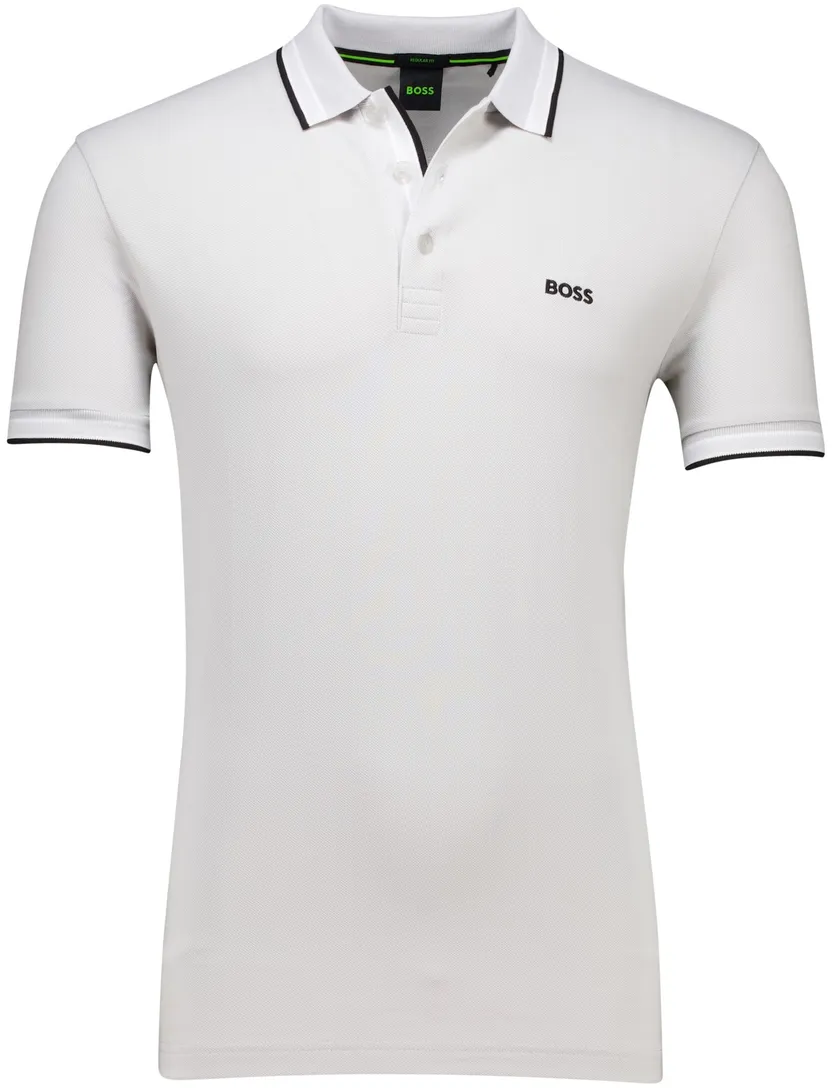 Hugo Boss polo paddy wit regular fit pique