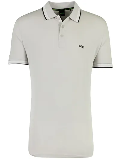 Hugo Boss poloshirt korte mouw grijs Boss Paddy