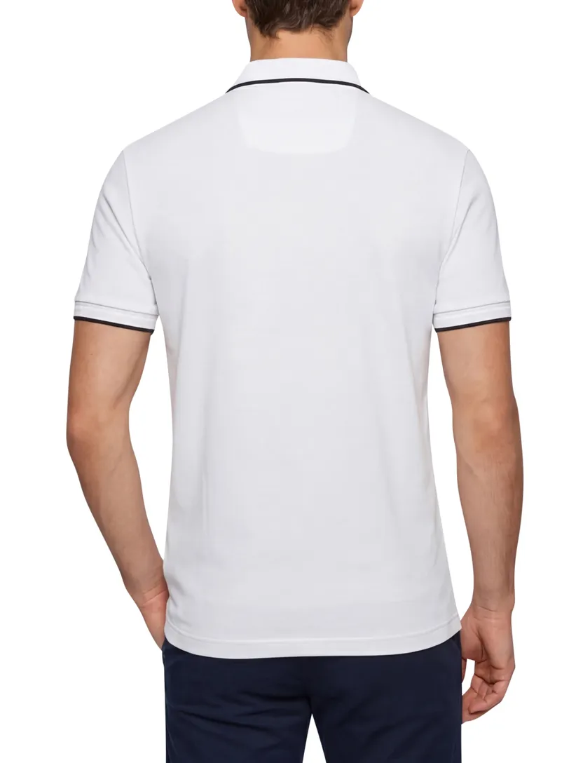 Hugo Boss polo paddy wit regular fit pique