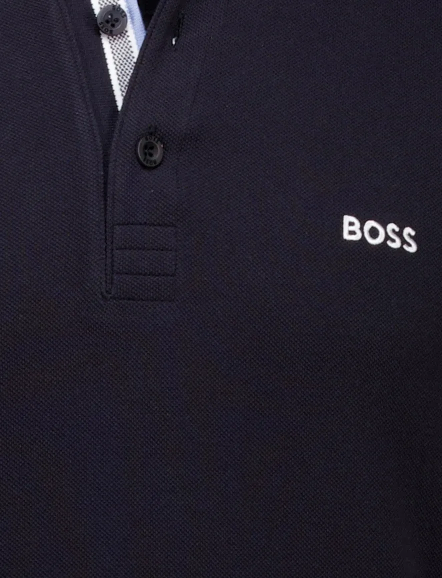 Hugo Boss polo paddy navy regular fit korte mouw