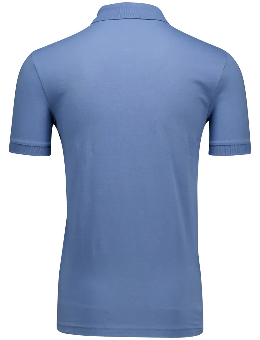 katoenen Boss orange blauw polo slim fit