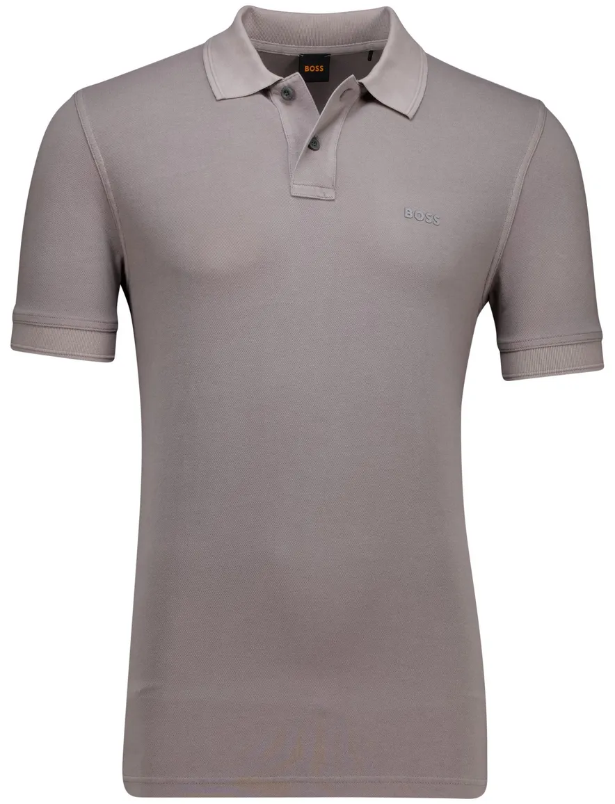 Hugo Boss Orange polo grijs pique