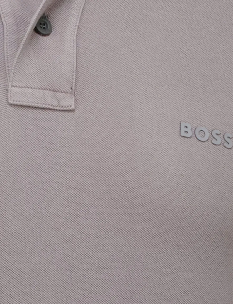 Hugo Boss Orange polo grijs pique