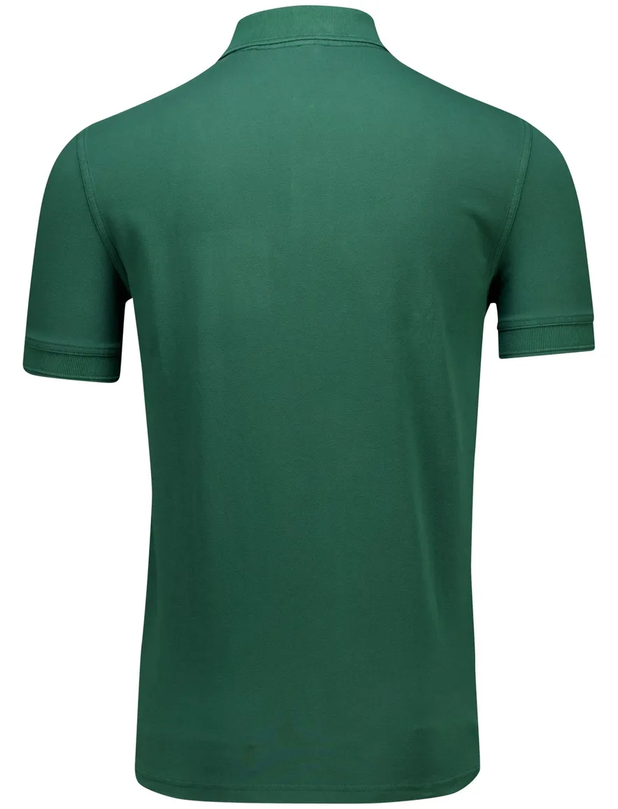 Boss polo groen korte mouw Prime normale fit katoen