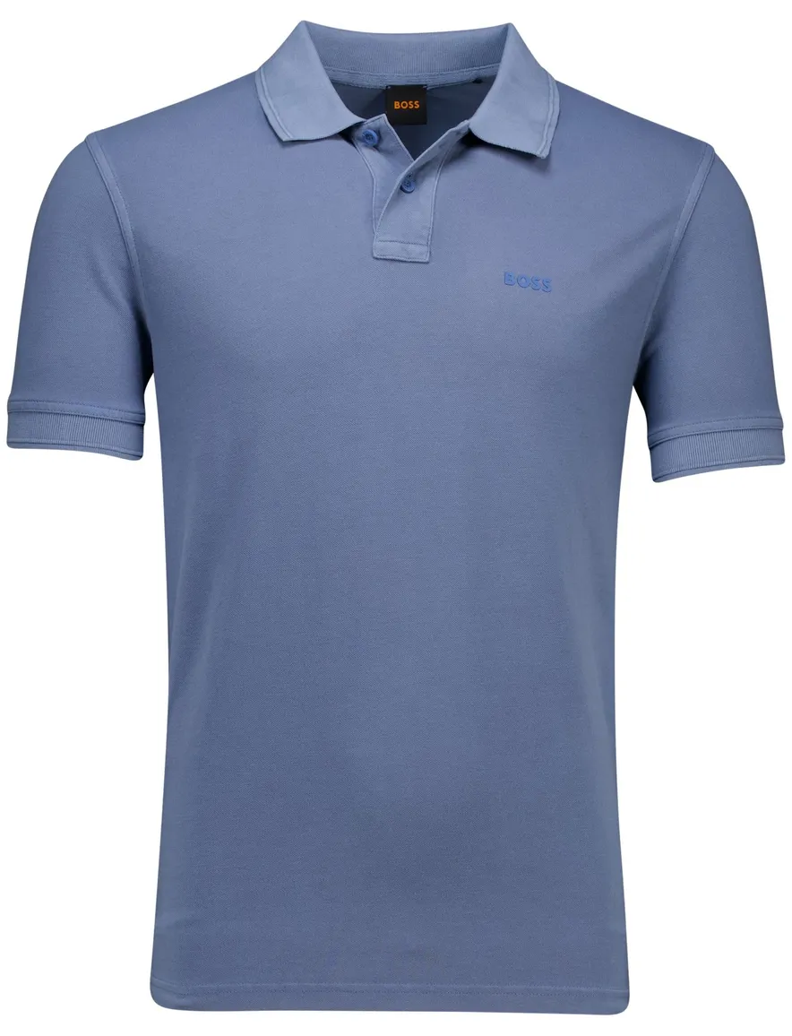 Hugo Boss Orange Prime blauw pique