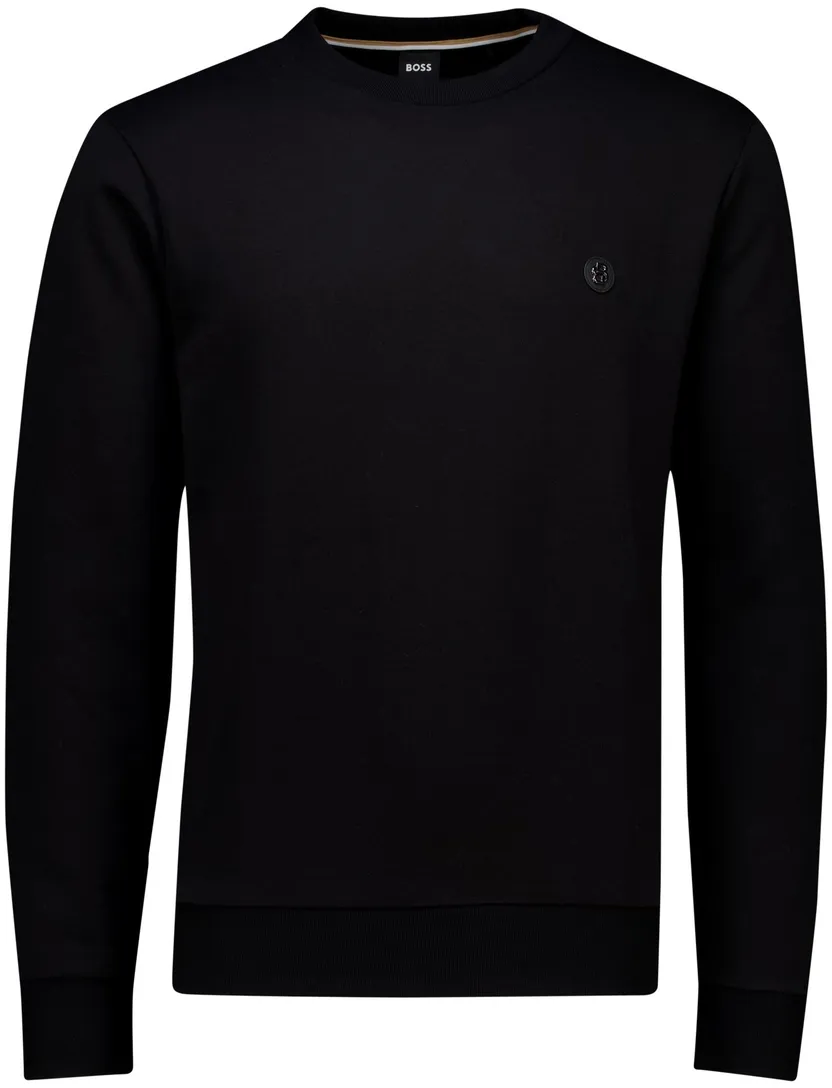 Boss Black C-Sharpe sweater zwart katoen