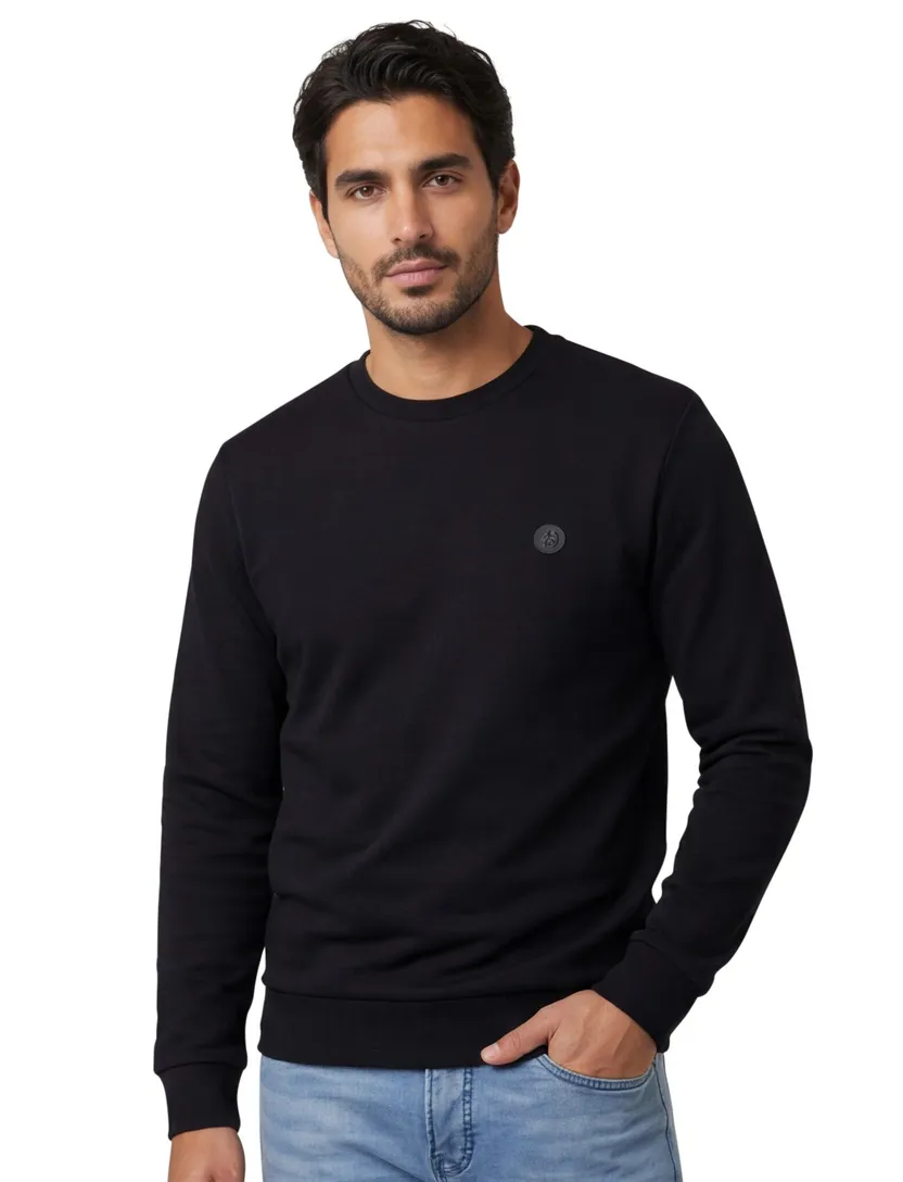 Boss Black C-Sharpe sweater zwart katoen