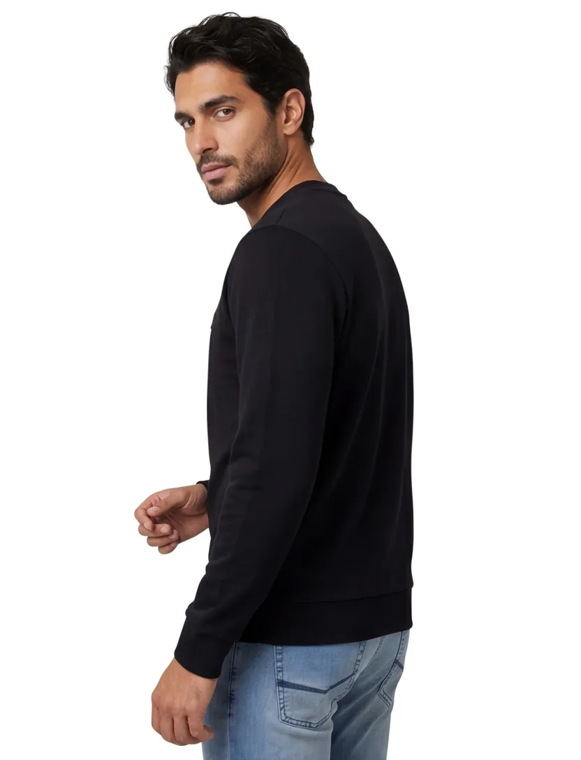 Boss Black C-Sharpe sweater zwart katoen