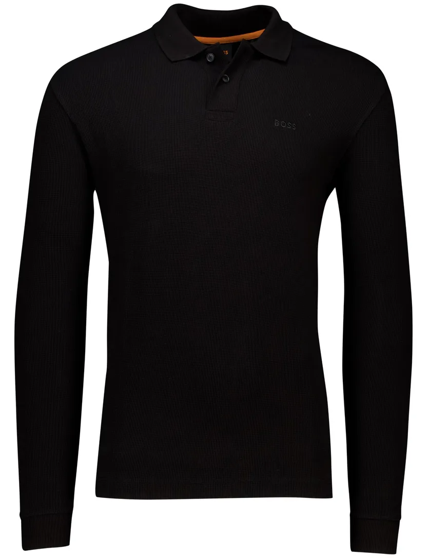 Hugo Boss polo LM Petempestolong zwart pique