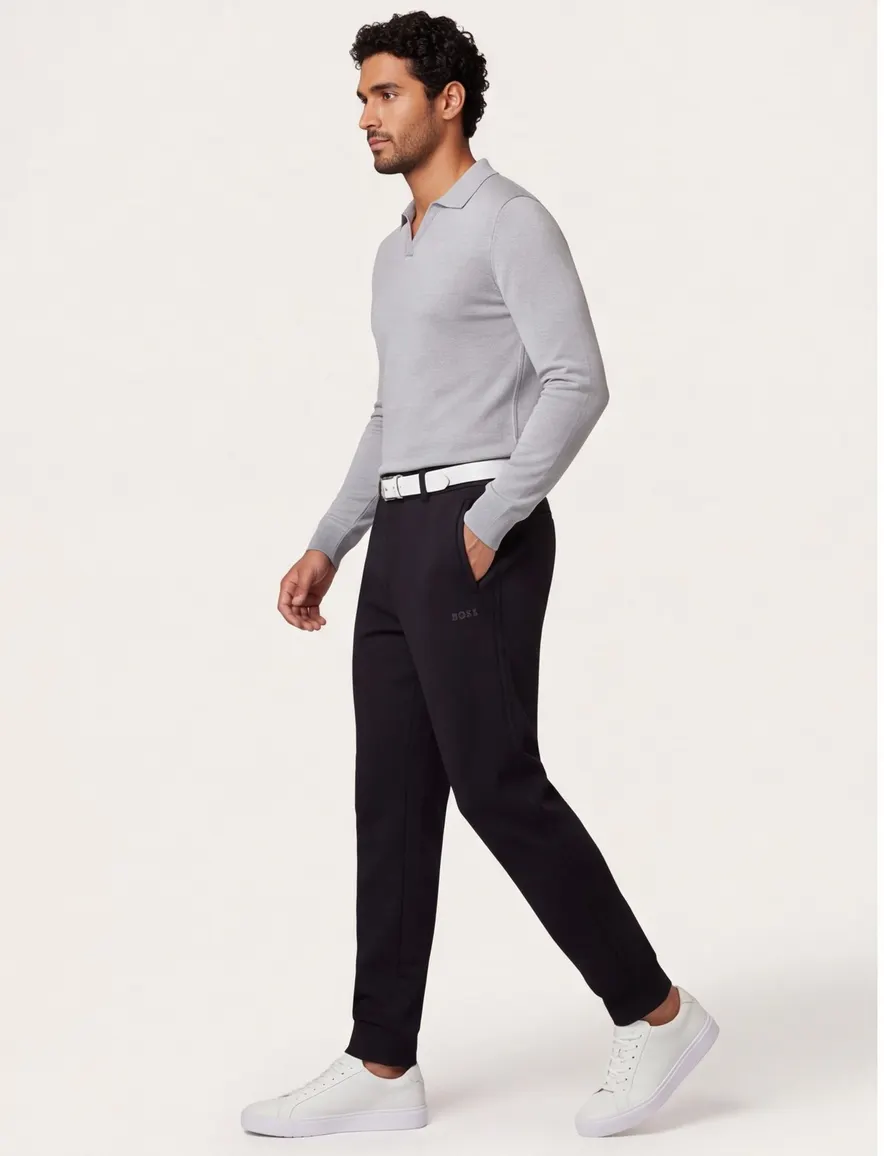 Boss Green joggingbroek zwart effen