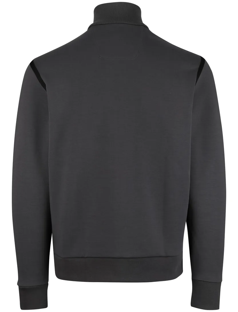 antraciet vest Boss Green effen