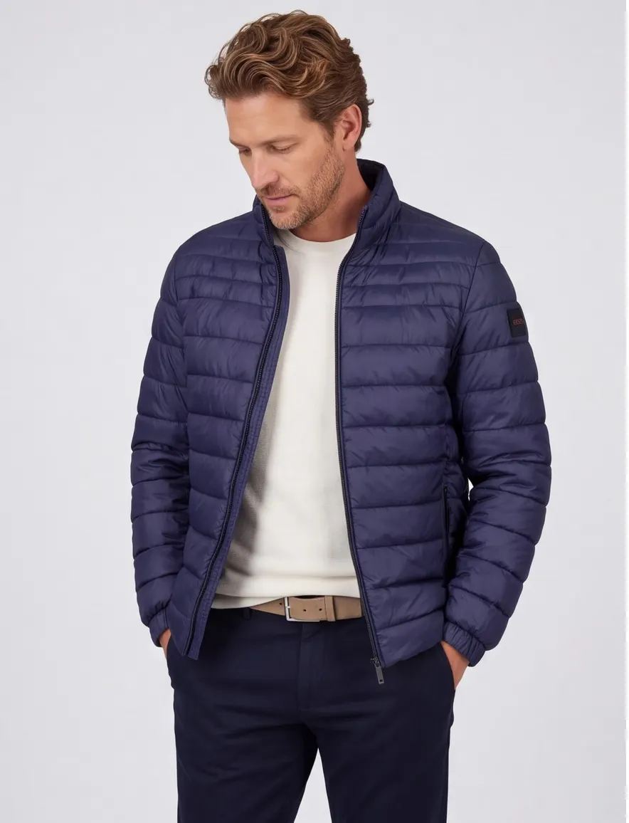 Boss Tussenjas Oden2 donkerblauw gewatteerd
