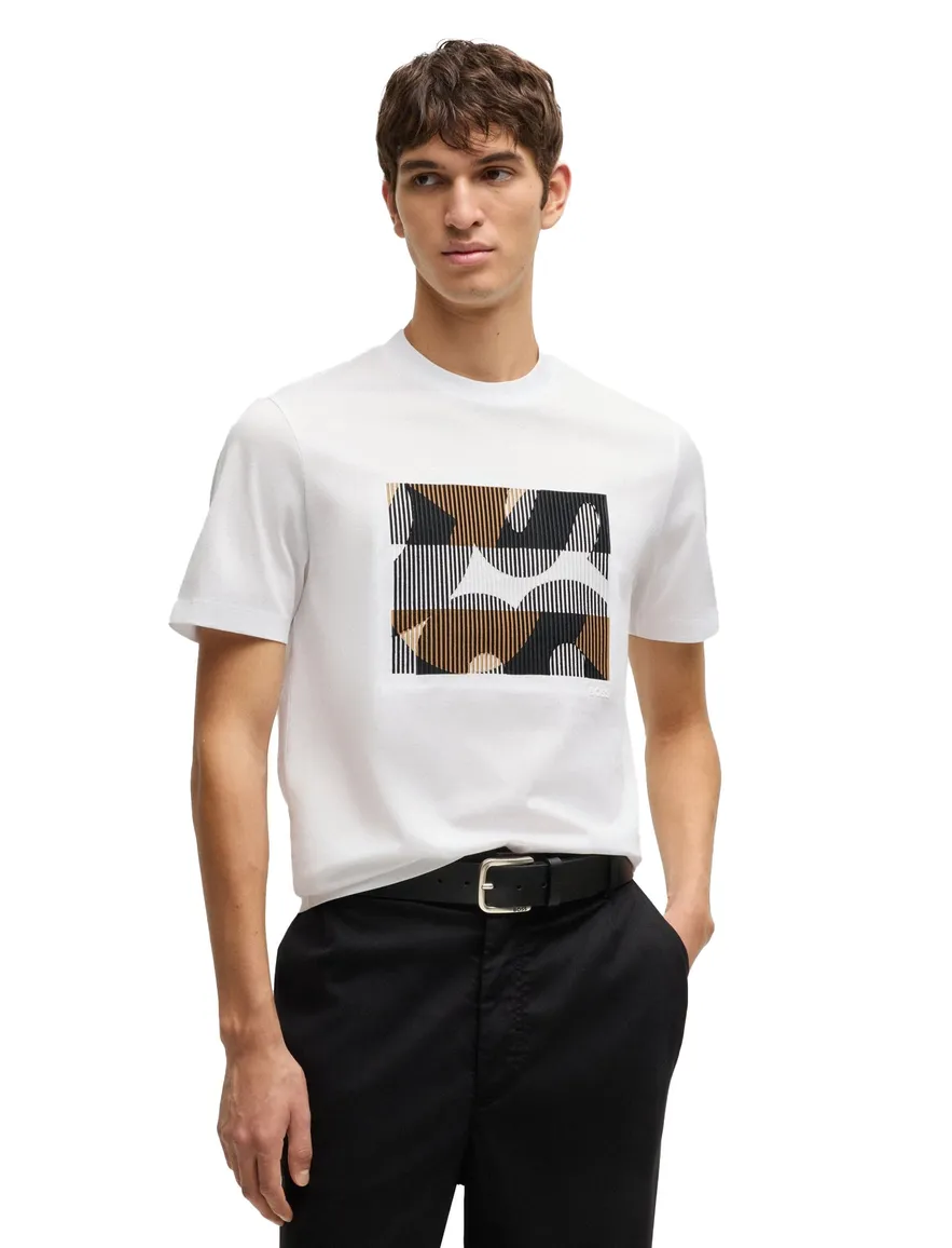 Boss Black C-Thompson T-shirt wit print normale fit