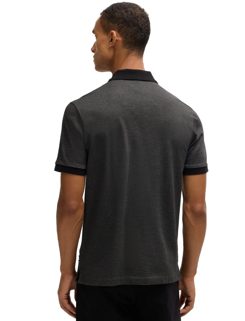 Hugo Boss Black H-Parlay korte mouw donkergrijs