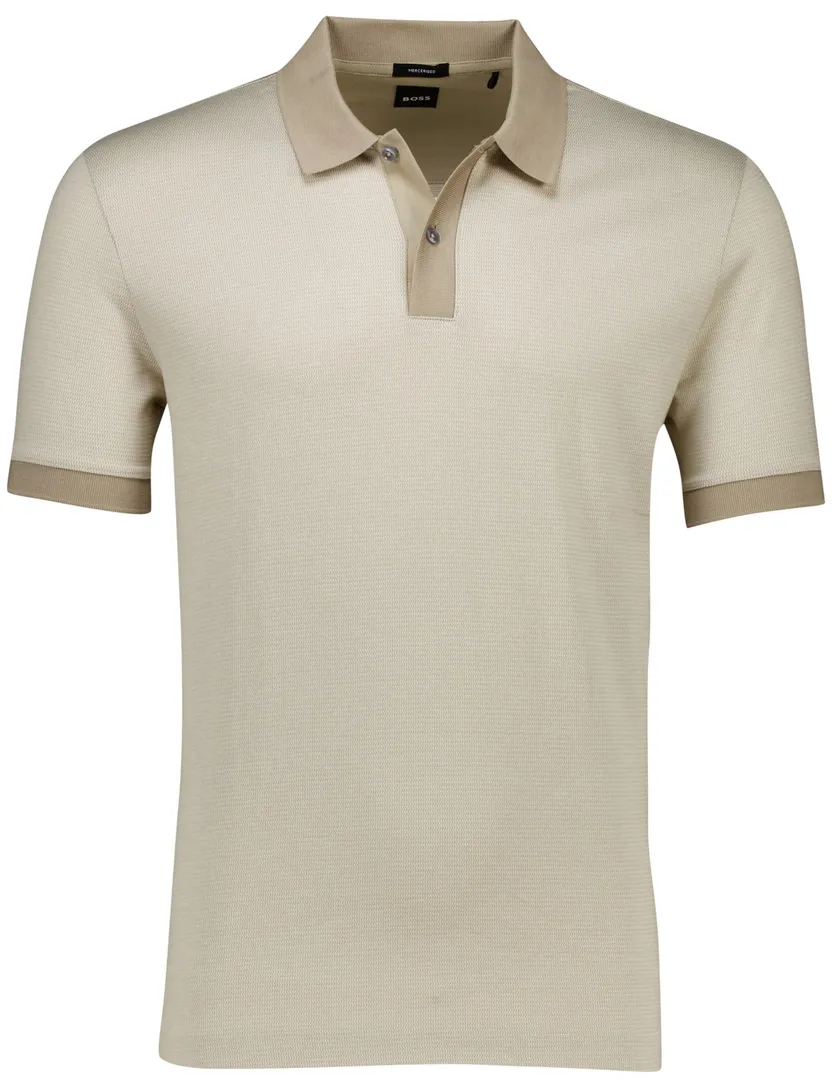 Hugo Boss Black H-Parlay korte mouw polo beige