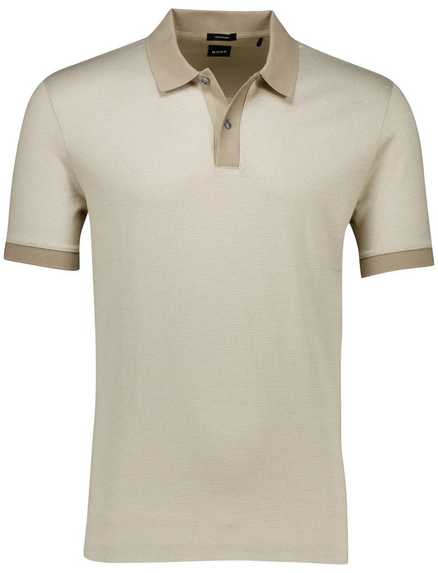 Hugo Boss Black H-Parlay korte mouw polo beige