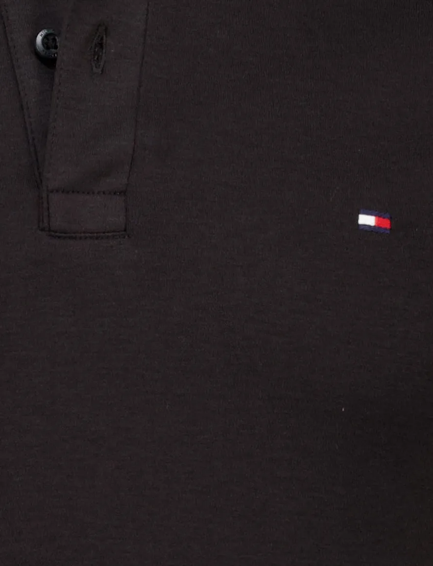 Tommy Hilfiger polo zwart effen