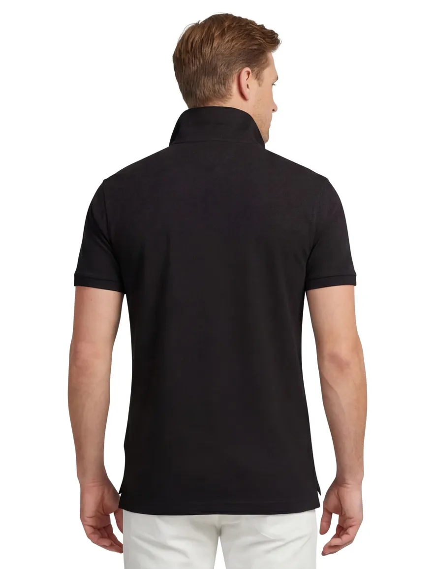 Tommy Hilfiger polo zwart effen