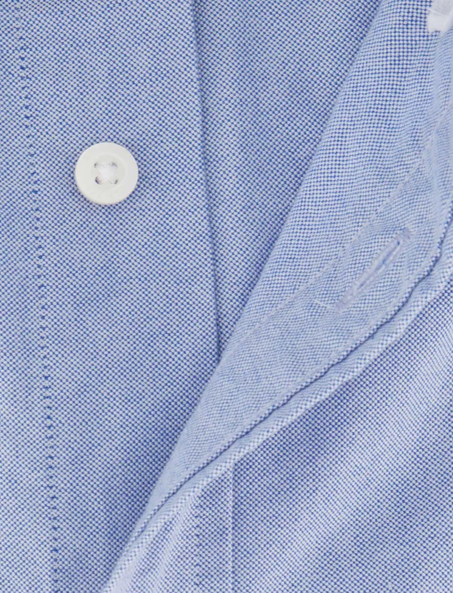Tommy Hilfiger overhemd effen blauw button-down