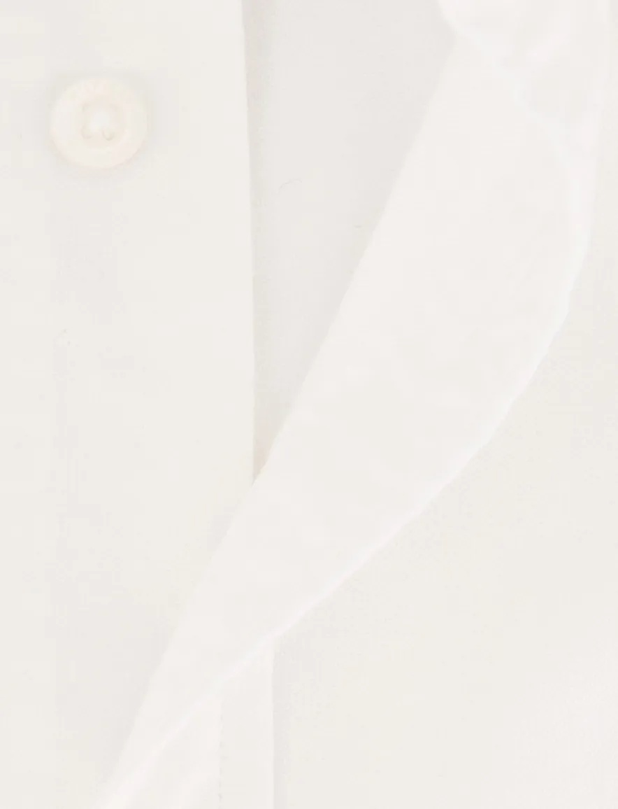 Tommy Hilfiger overhemd effen wit button-down katoen