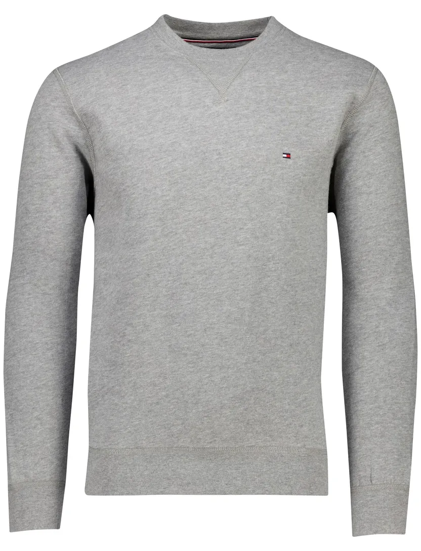 Tommy Hilfiger fleece sweater grijs katoen