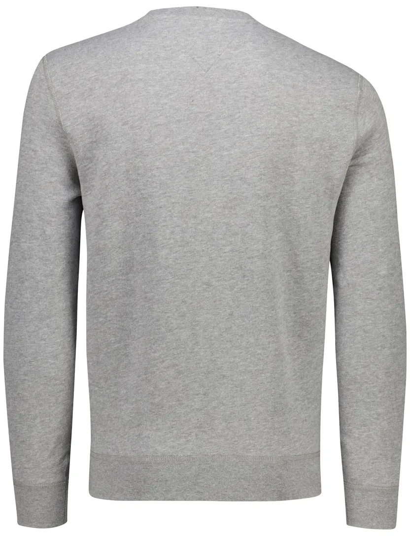 Tommy Hilfiger fleece sweater grijs katoen