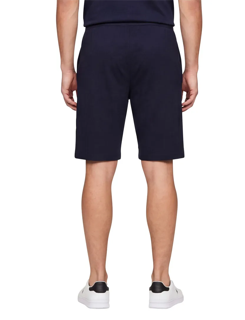korte broek Tommy Hilfiger donkerblauw effen slim fit