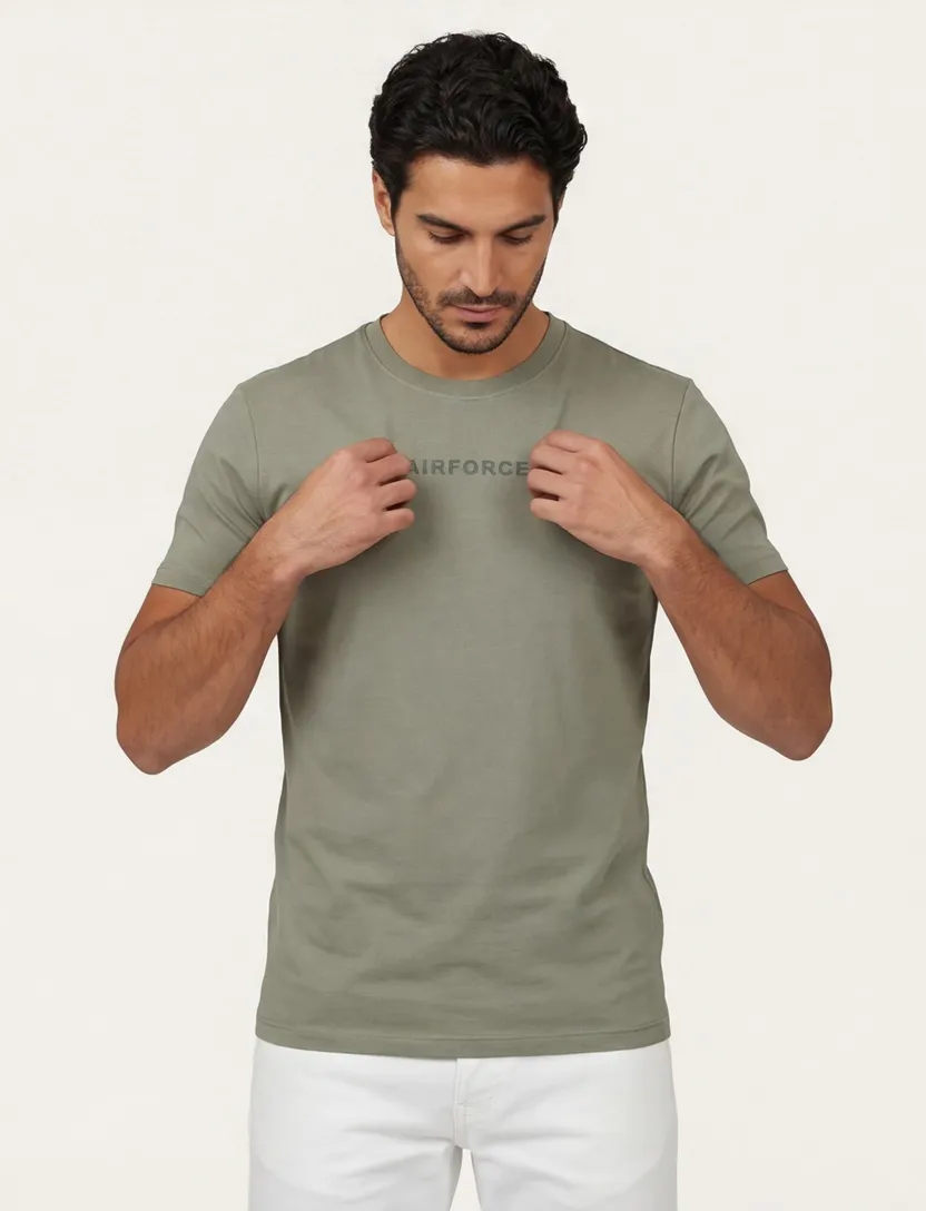 t-shirt Airforce groen