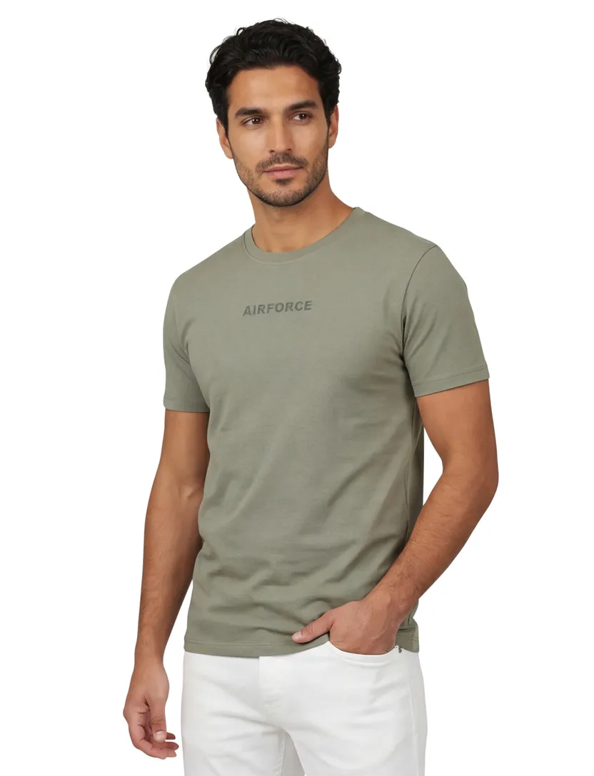 t-shirt Airforce groen