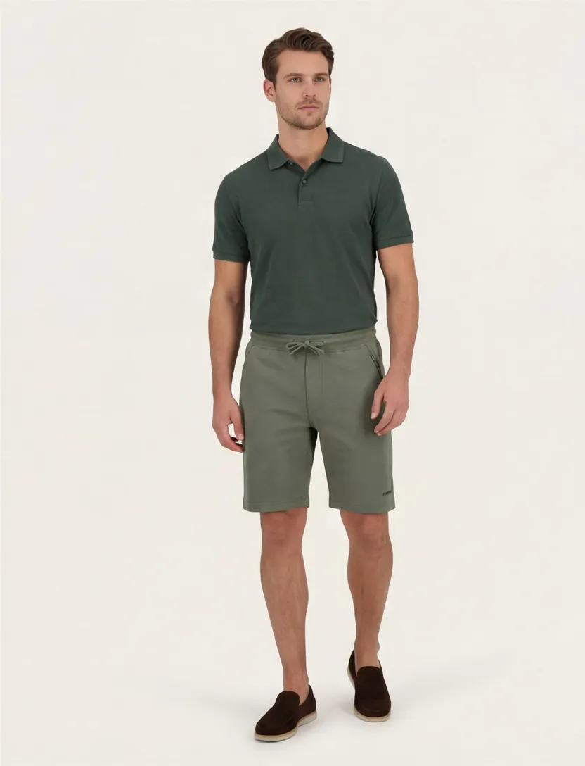 Airforce korte broek groen katoen