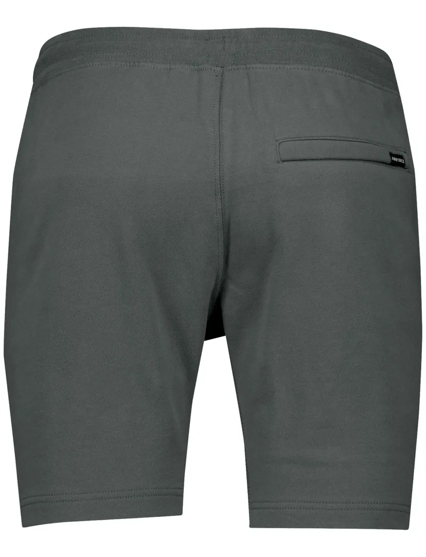 Airforce bermuda grijs katoen