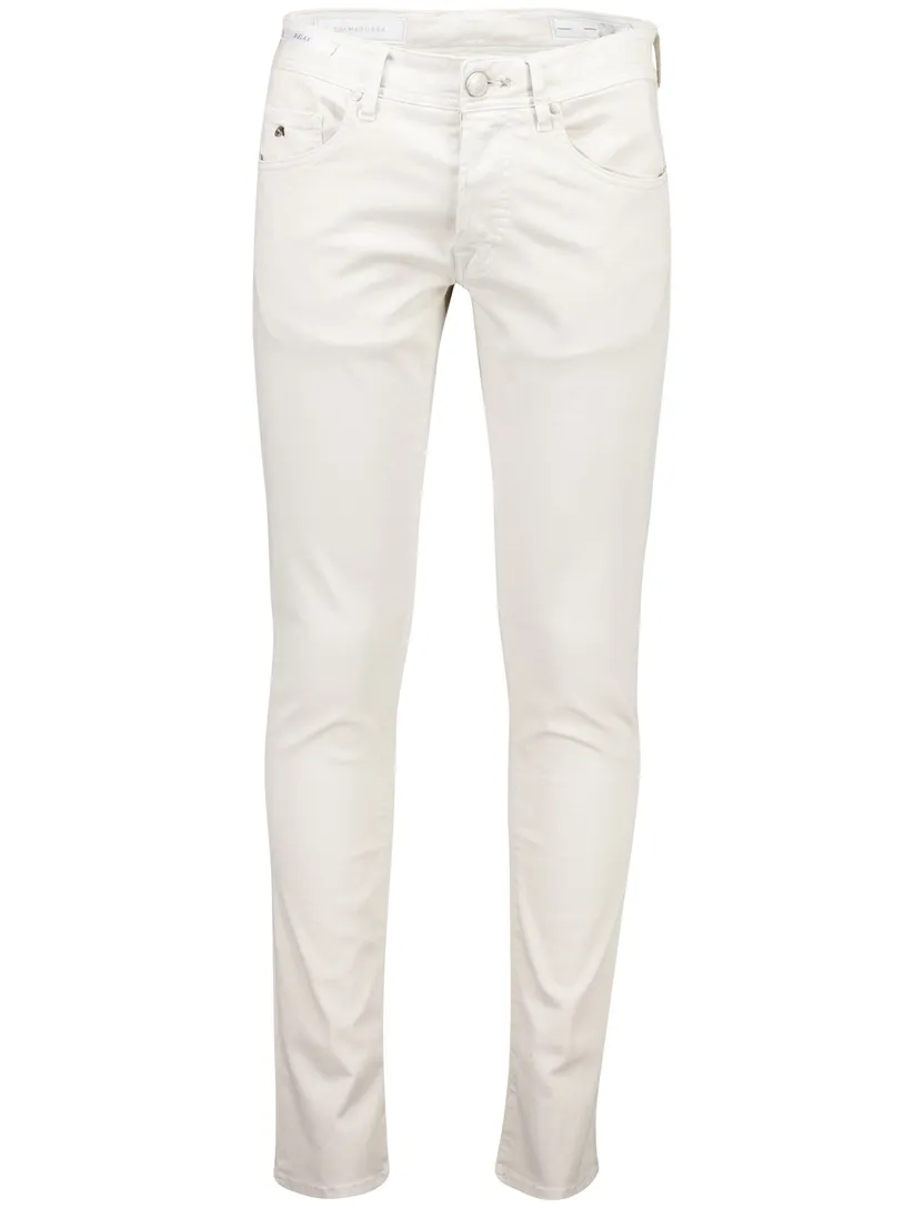 Tramarossa jeans effen wit slim fit denim