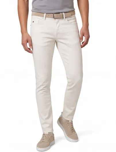 Tramarossa Tramarossa jeans effen wit slim fit denim